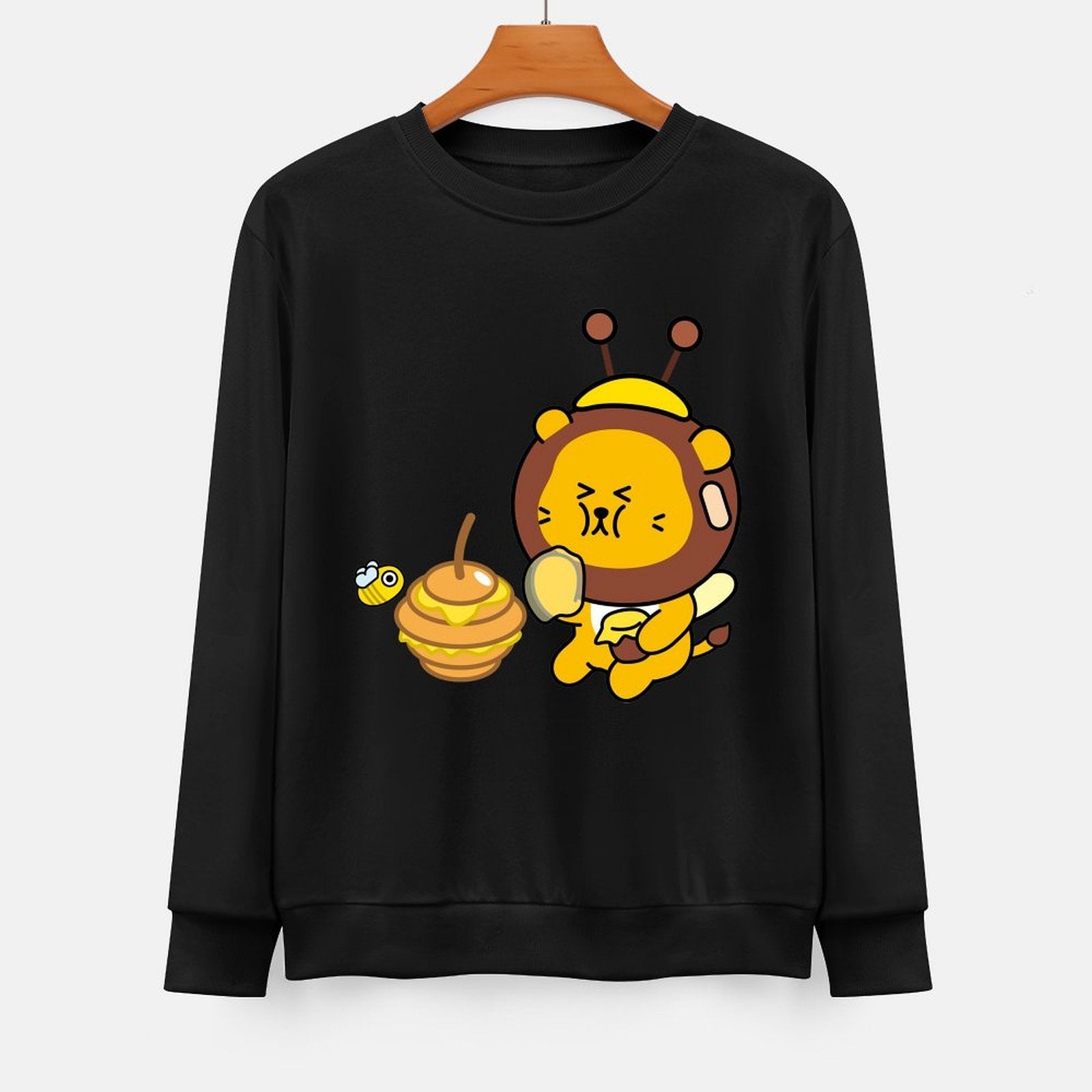 Front Patterned Long Sleeve TopSmooth Feel Neat